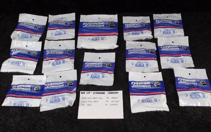 lot 1553 image: Evinrude Parts - Bin Lot - Misc (see description)