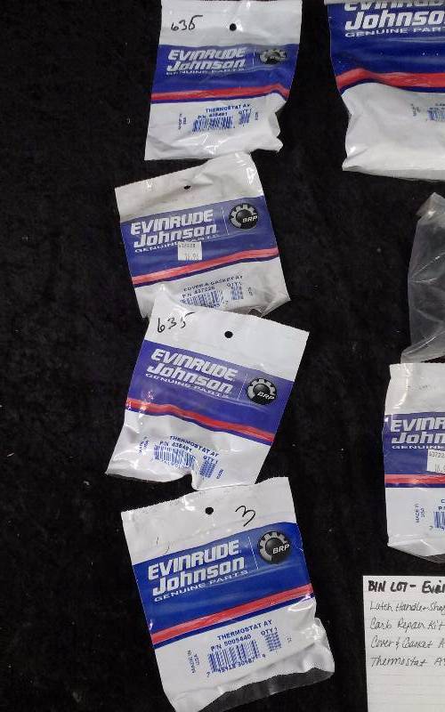 lot 1554 image: Evinrude Parts - Bin Lot - Misc (see description)