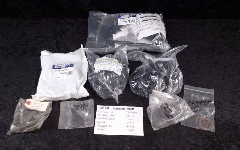 lot 1555 image: Evinrude Parts - Bin Lot - Misc (see description)