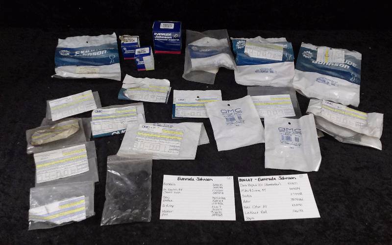 lot 1561 image: Evinrude Parts - Bin Lot - Misc (see description)