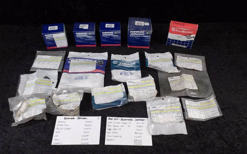 lot 1562 image: Evinrude Parts - Bin Lot - Misc (see description)