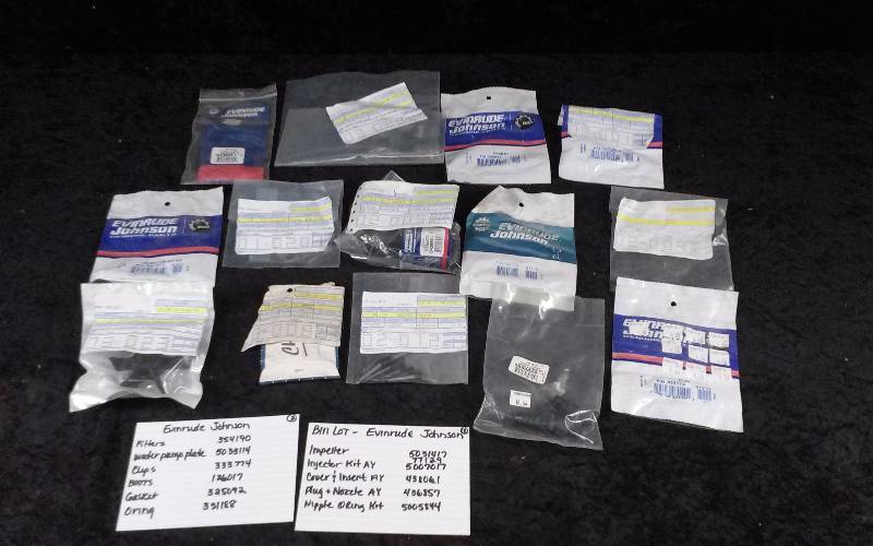 lot 1563 image: Evinrude Parts - Bin Lot - Misc (see description)