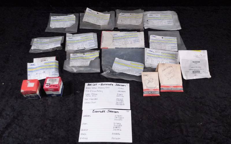 lot 1565 image: Evinrude Parts - Bin Lot - Misc (see description)