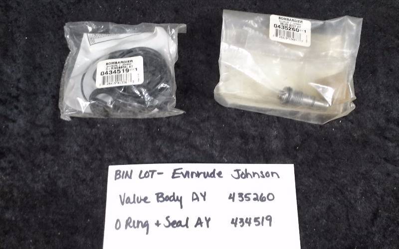 lot 1567 image: Evinrude Parts - Bin Lot - Misc (see description)