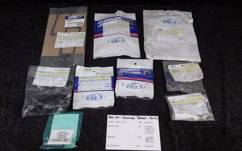 lot 1571 image: Evinrude Parts - Bin Lot - Misc (see description)