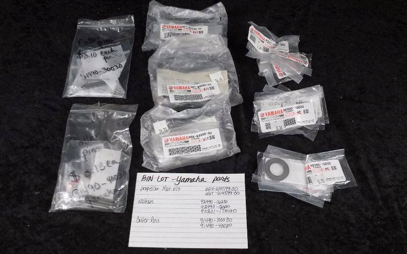 lot 1583 image: Yamaha Parts - Bin Lot - Misc (see description)