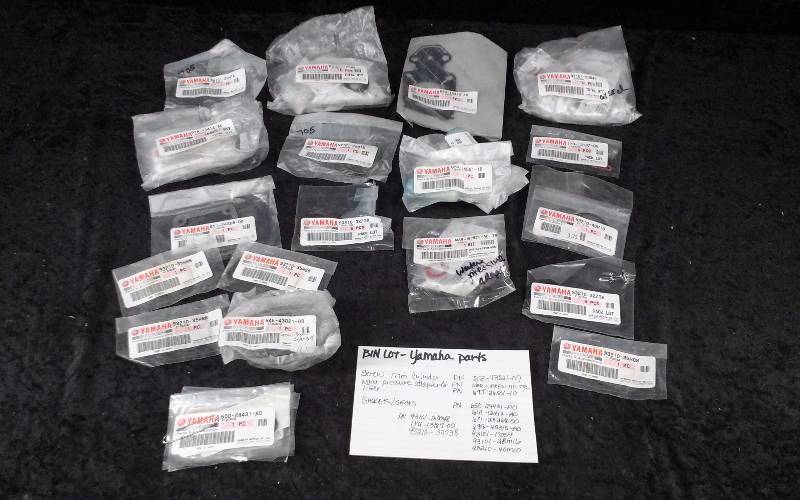 lot 1585 image: Yamaha Parts - Bin Lot - Misc (see description)