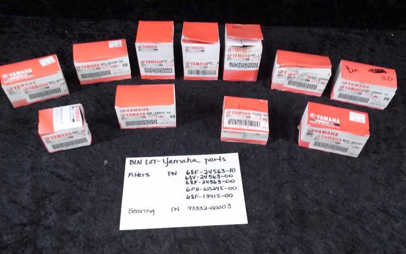 lot 1586 image: Yamaha Parts - Bin Lot - Misc (see description)