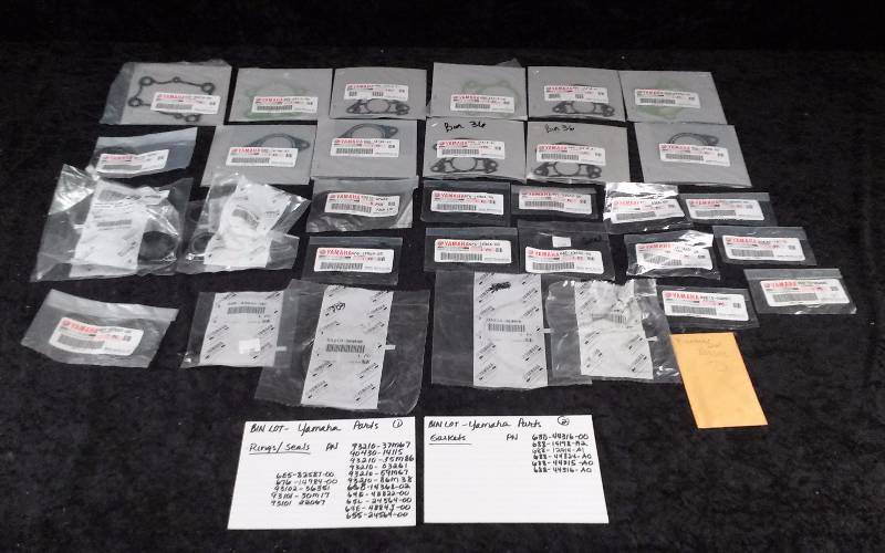 lot 1587 image: Yamaha Parts - Bin Lot - Misc (see description)