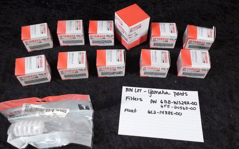 lot 1591 image: Yamaha Parts - Bin Lot - Misc (see description)