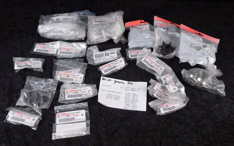 lot 1592 image: Yamaha Parts - Bin Lot - Misc (see description)
