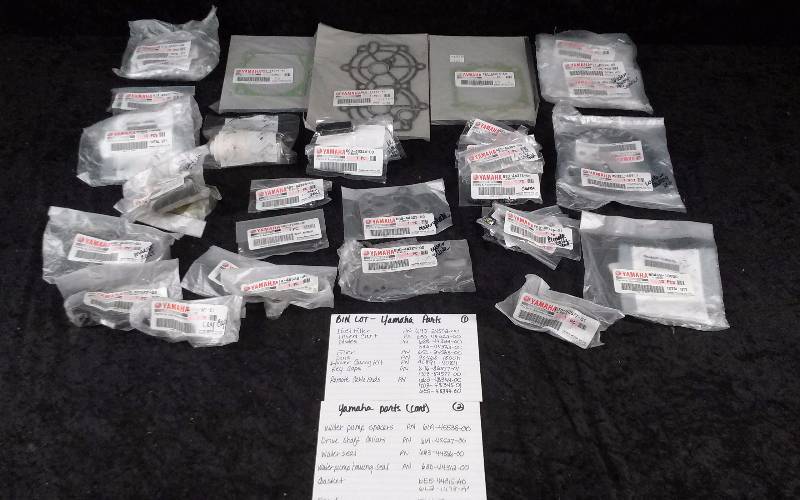 lot 1594 image: Yamaha Parts - Bin Lot - Misc (see description)