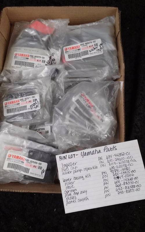 lot 1599 image: Yamaha Parts - Bin Lot - Misc (see description)