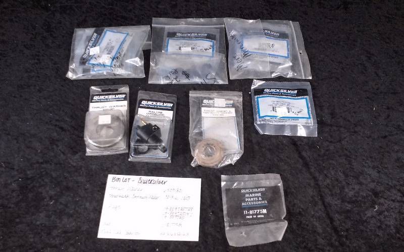 lot 1621 image: QuicksilverMercury Parts - Bin Lot - Misc (see description)