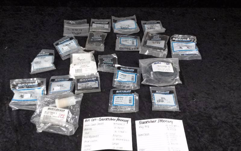 lot 1625 image: QuicksilverMercury Parts - Bin Lot - Misc (see description)