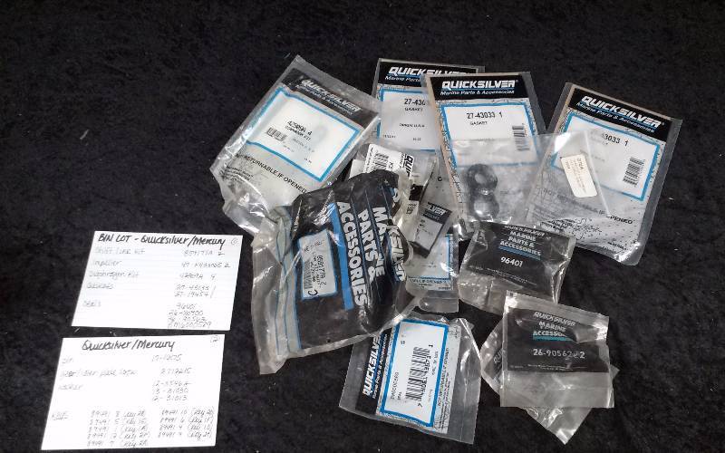 lot 1627 image: QuicksilverMercury Parts - Bin Lot - Misc (see description)