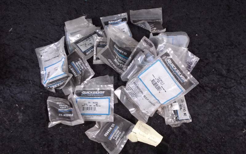 lot 1631 image: QuicksilverMercury Parts - Bin Lot - Misc (see description)