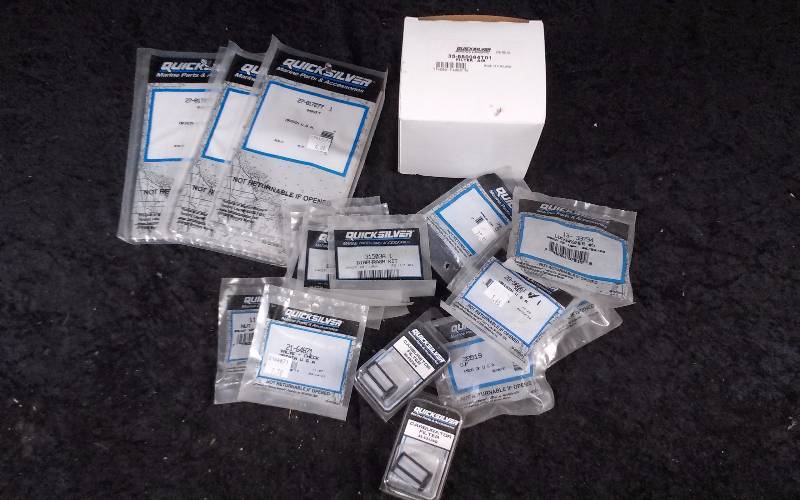 lot 1632 image: QuicksilverMercury Parts - Bin Lot - Misc (see description)