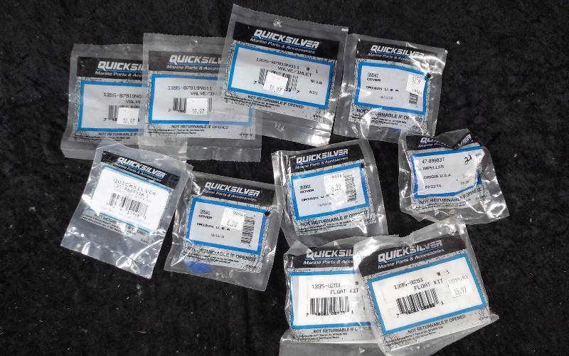 lot 1634 image: QuicksilverMercury Parts - Bin Lot - Misc (see description)