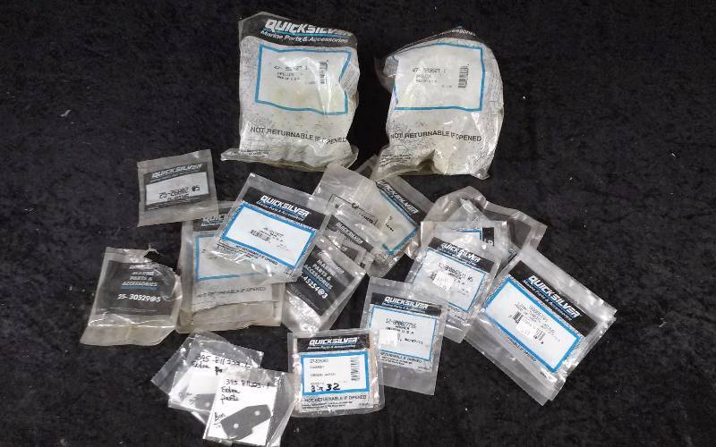 lot 1635 image: QuicksilverMercury Parts - Bin Lot - Misc (see description)