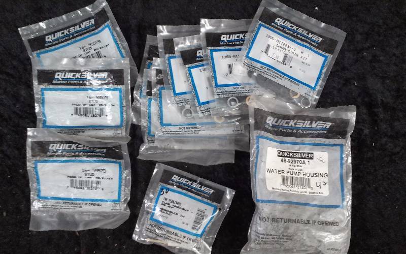 lot 1637 image: QuicksilverMercury Parts - Bin Lot - Misc (see description)