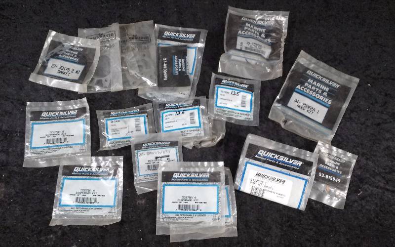 lot 1638 image: QuicksilverMercury Parts - Bin Lot - Misc (see description)