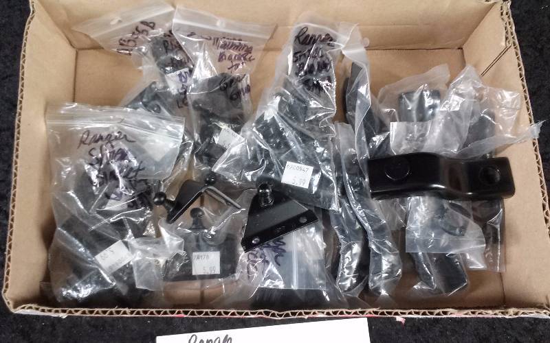 lot 1709 image: RANGER Misc - Boat Cover Ratchet Brackets, Shock Brackets (sm), Gas Spring Bracket, Lower Bracket - Shock (lg), Shock Bracket (smoffset)