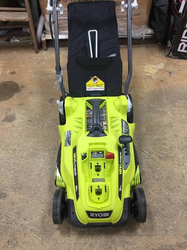 Ryobi 16 in. ONE 18-Volt Lithium-Ion Cordless Battery Push Mower - Battery and Charger Not Included