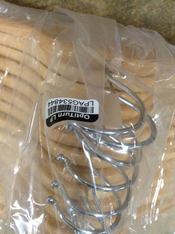 Lot of Wooden Hangers