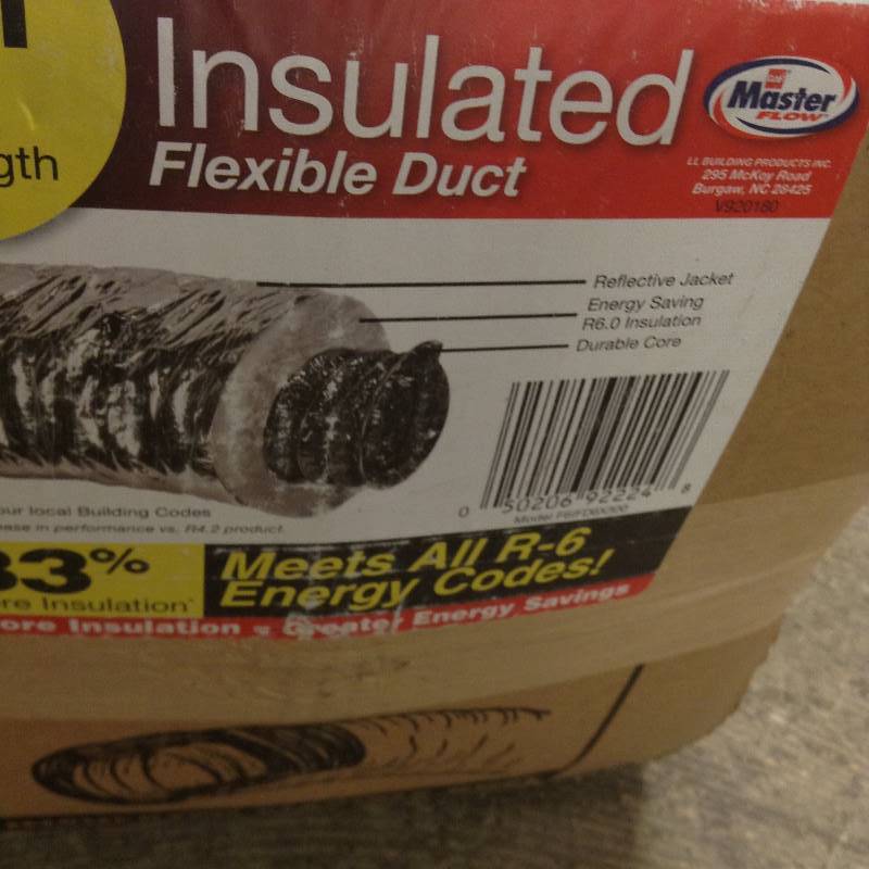 MasterFlow Insulated Flexible Duct