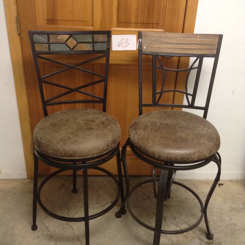 Lot of 2 Bar Stools small scratches present