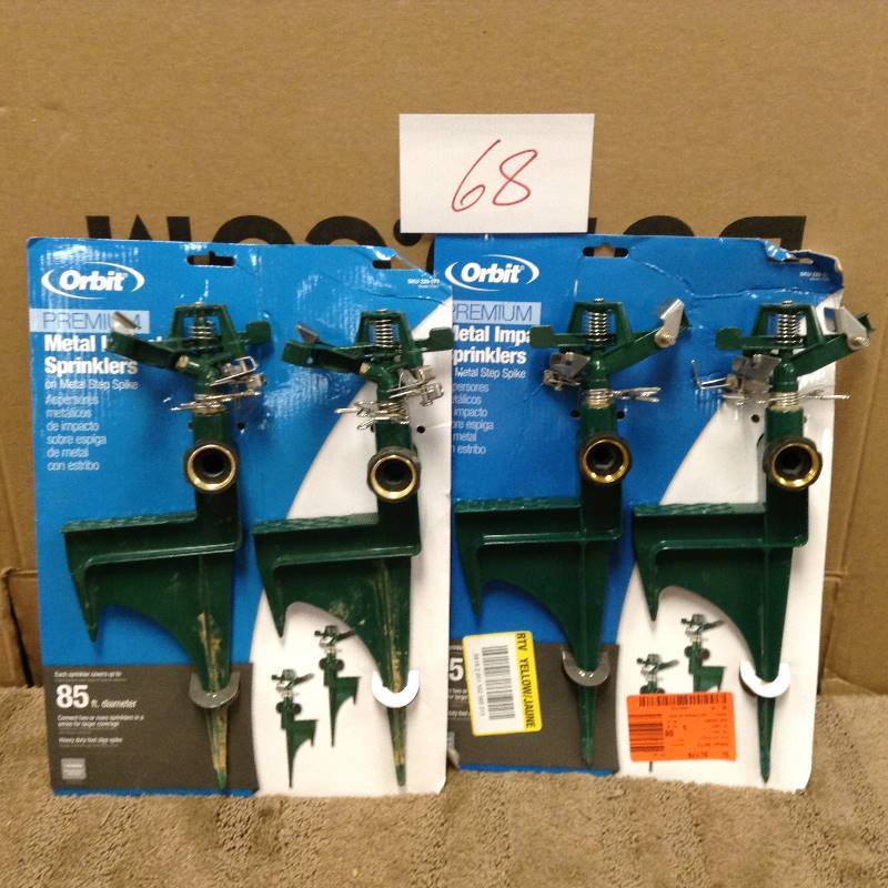 Lot of 2 Orbit Metal Sprinklers
