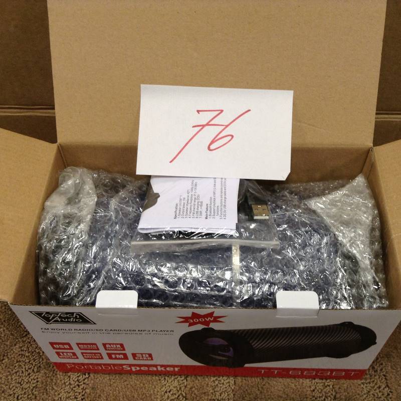TopTech Audio Portable Speaker New
