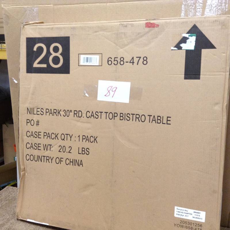 Hampton Bay Niles Park 30 Cast Top Bistro Table