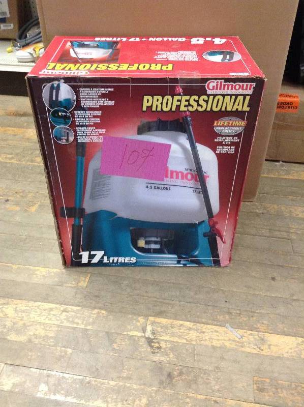Gilmour Professional 4.5 gal Backpack Sprayer Never used