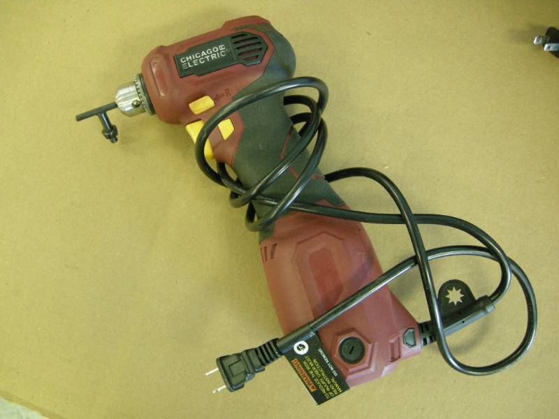 lot 28 image: Chicago Electric 38 Right Angle Drill