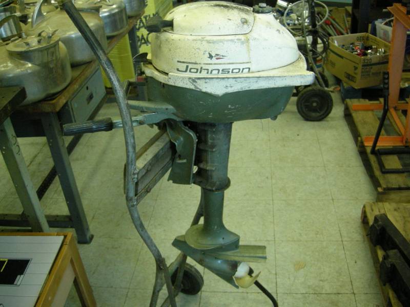 lot 57 image: Vintage Johnson Outboard Motor