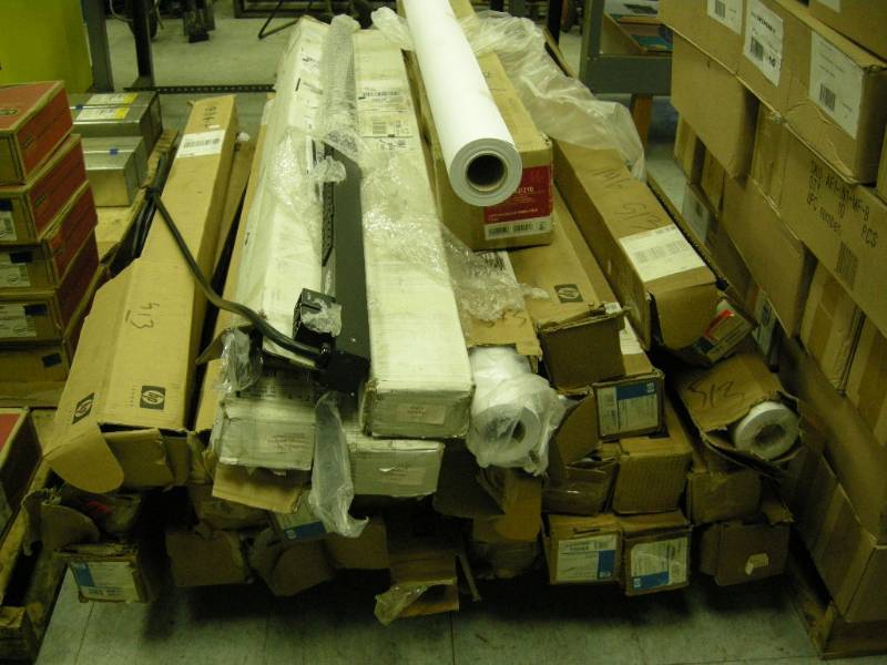 lot 159 image: Many Rolls HP Heavy Duty Coated Paper