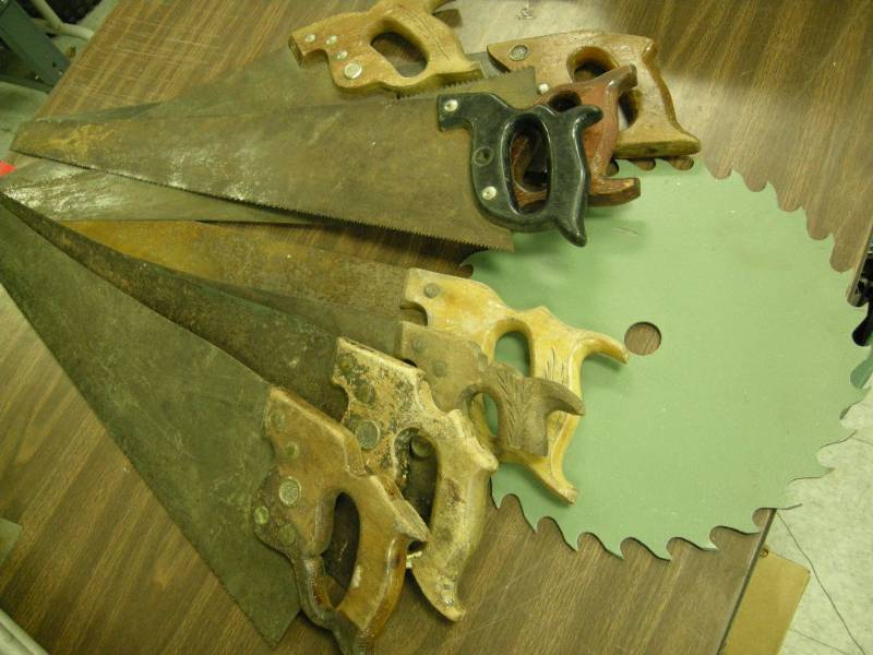 lot 248 image: Vintage Hand Saws