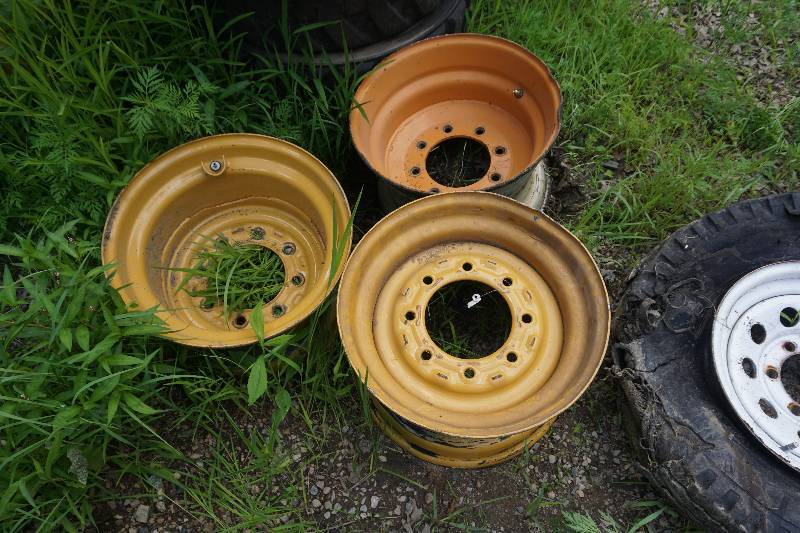Set of - 3  Caterpillar Brand 16 Skid Loader Skid Steer Rims