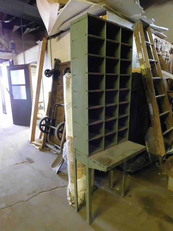 Vintage Mail Sorter (approx. 23.5 x 75 x 18.25)