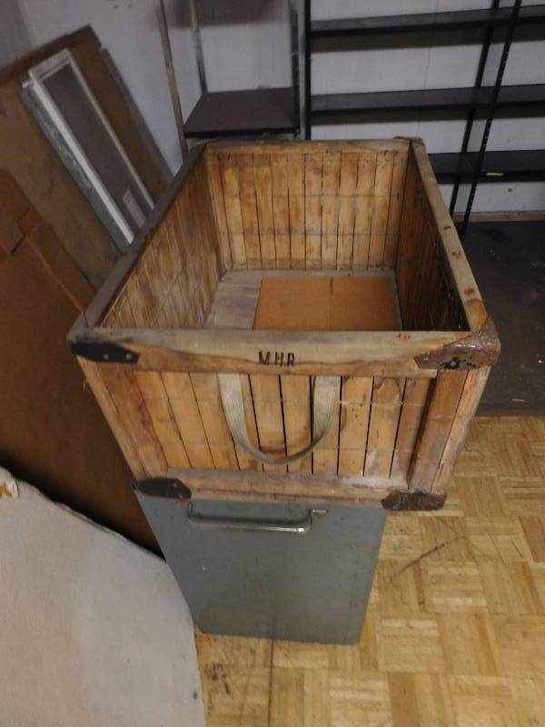 Vintage Wooden Bin