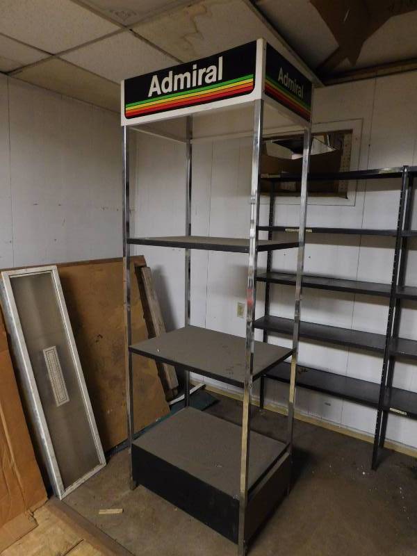 Admiral Shelving Unit, comes apart into 2 pieces (approx. 29 x 71 x 12)