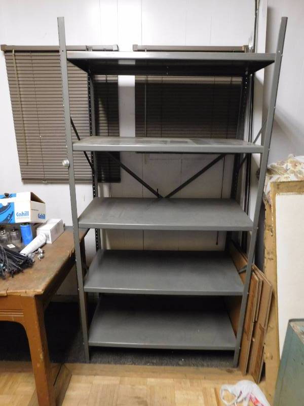 Metal Shelving Unit (approx. 36 x 71 x 18)