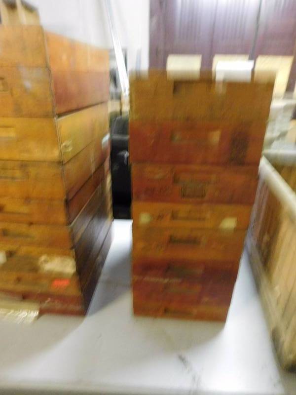 10 Vintage Wooden Bins