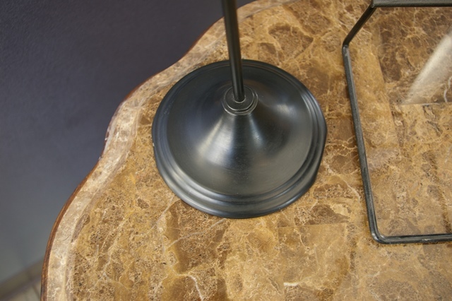 lot 73 image: Three Metal Black Display Stands