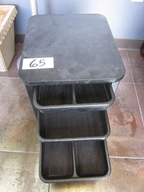 lot 65 image: European Touch Rolling Shelf Unit