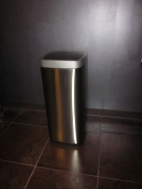 lot 125 image: Stainless Automatic Trash Can