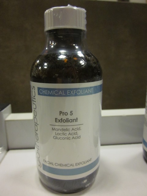 lot 128 image: New Sealed glo therapeutics Pro 5 Exfoliant - Facial Chemical Exfoliant 4 oz. (BIDDER MUST SHOW EVIDENCE OF APPROPRIATE LICENSURE AT REMOVAL)