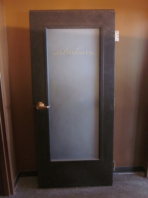 lot 154 image: Door With Glass Insert  Parlour